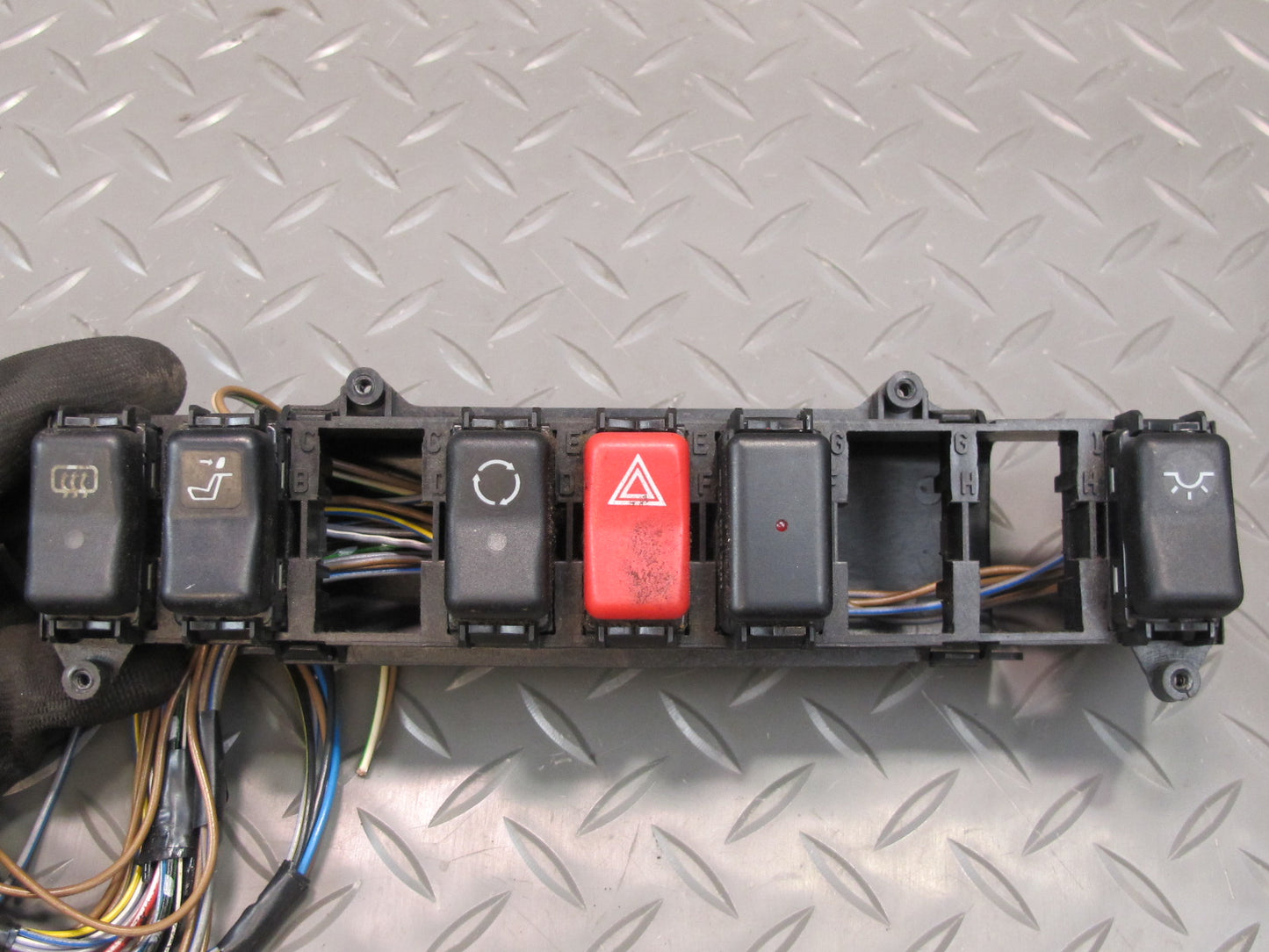 1990-1995 Mercedes W124 300D Center Console Upper Switch Panel OEM