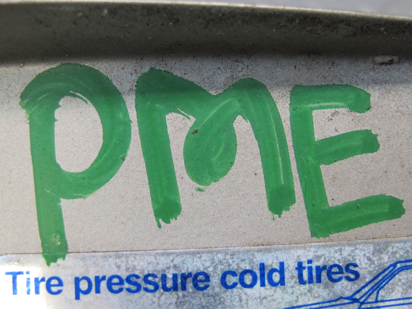 90-95 Mercedes W124 300D Gas Fuel Door Cover Lid Silver OEM