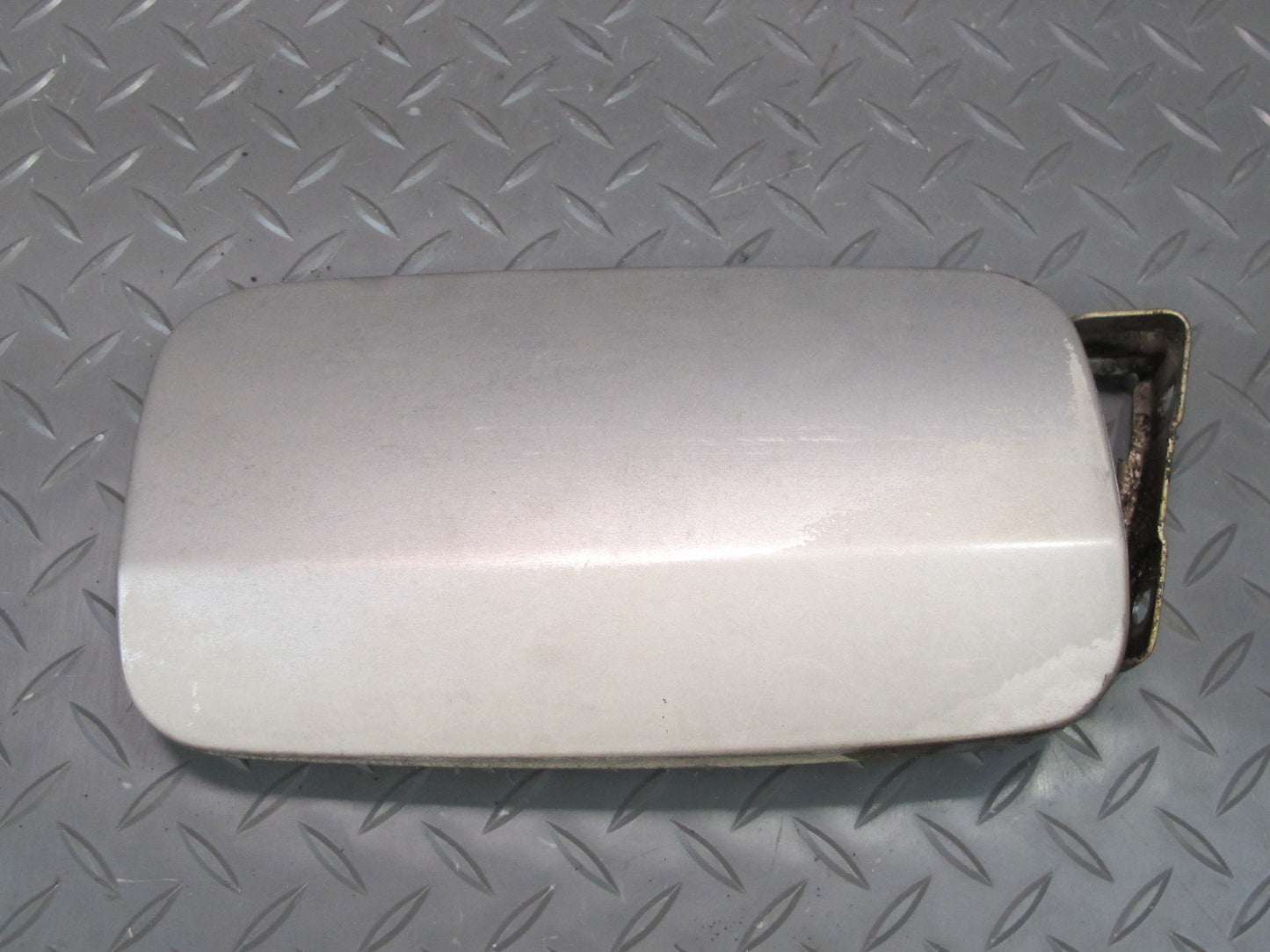 90-95 Mercedes W124 300D Gas Fuel Door Cover Lid Silver OEM