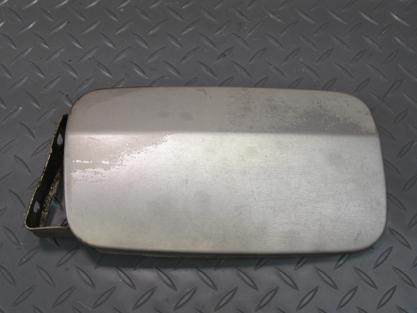 90-95 Mercedes W124 300D Gas Fuel Door Cover Lid Silver OEM
