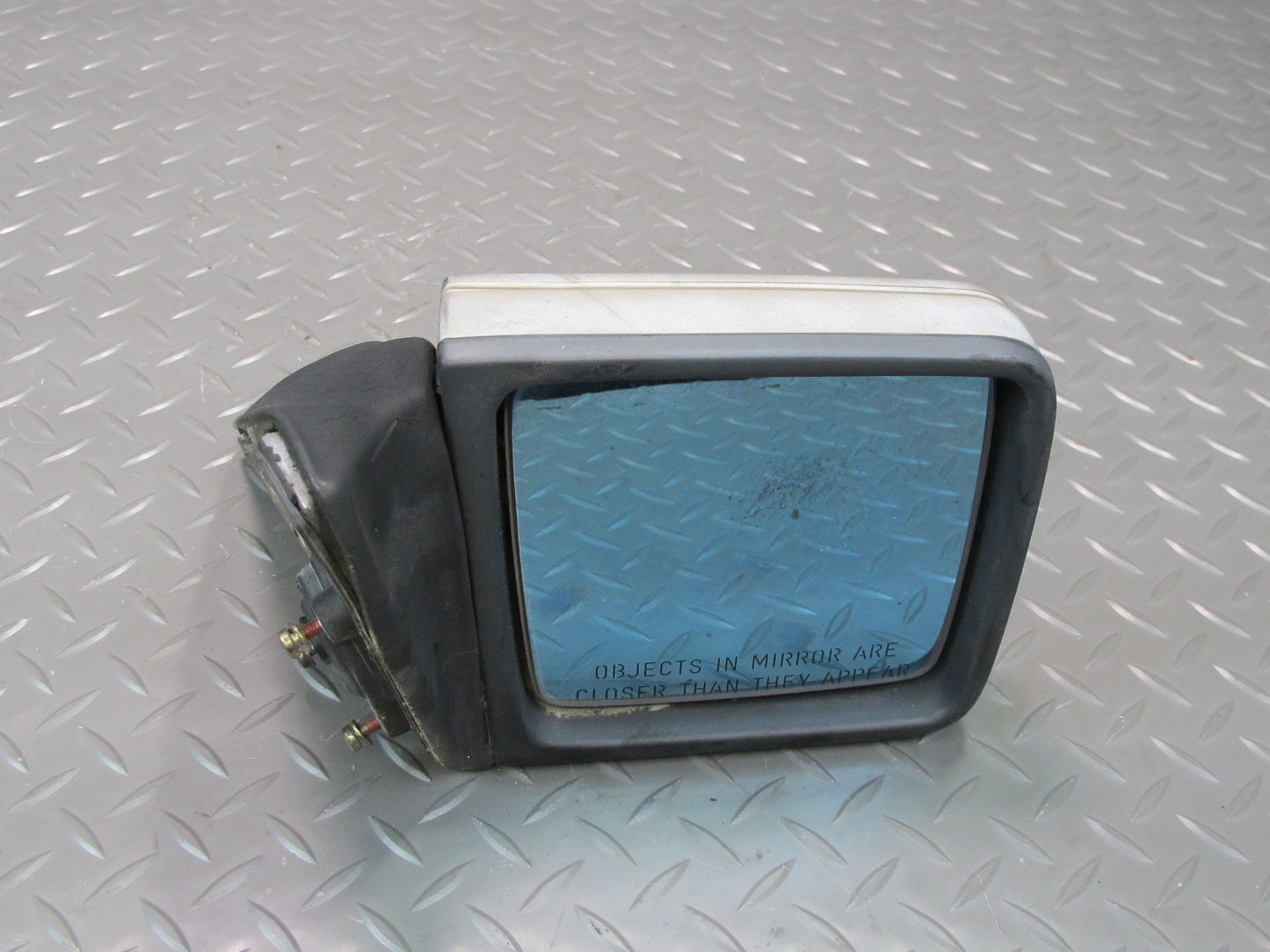 90-95 Mercedes W124 300D Front Right Door Side View Exterior Mirror Silver OEM