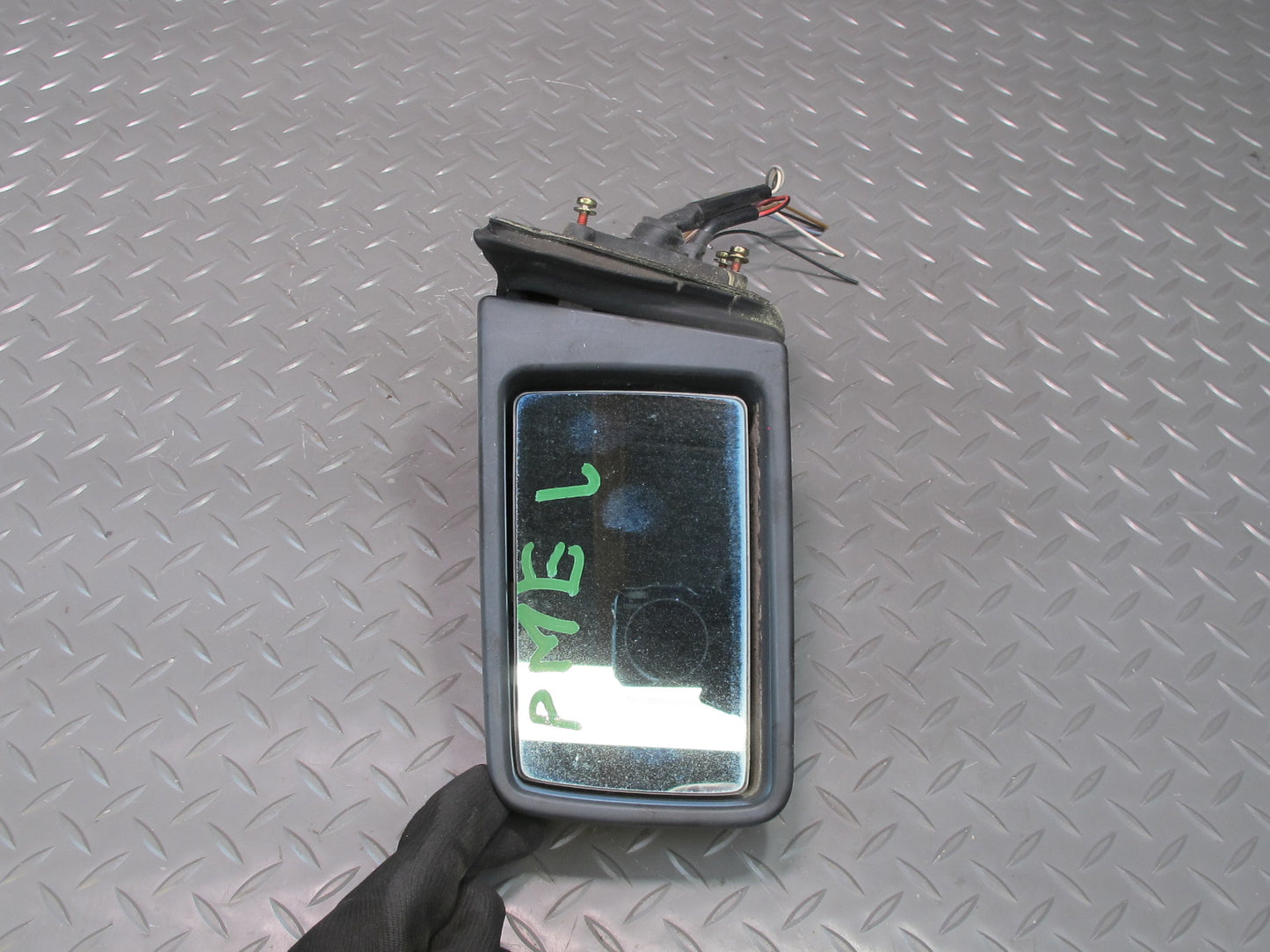 90-95 Mercedes W124 300D Front Left Door Side View Exterior Mirror Silver OEM