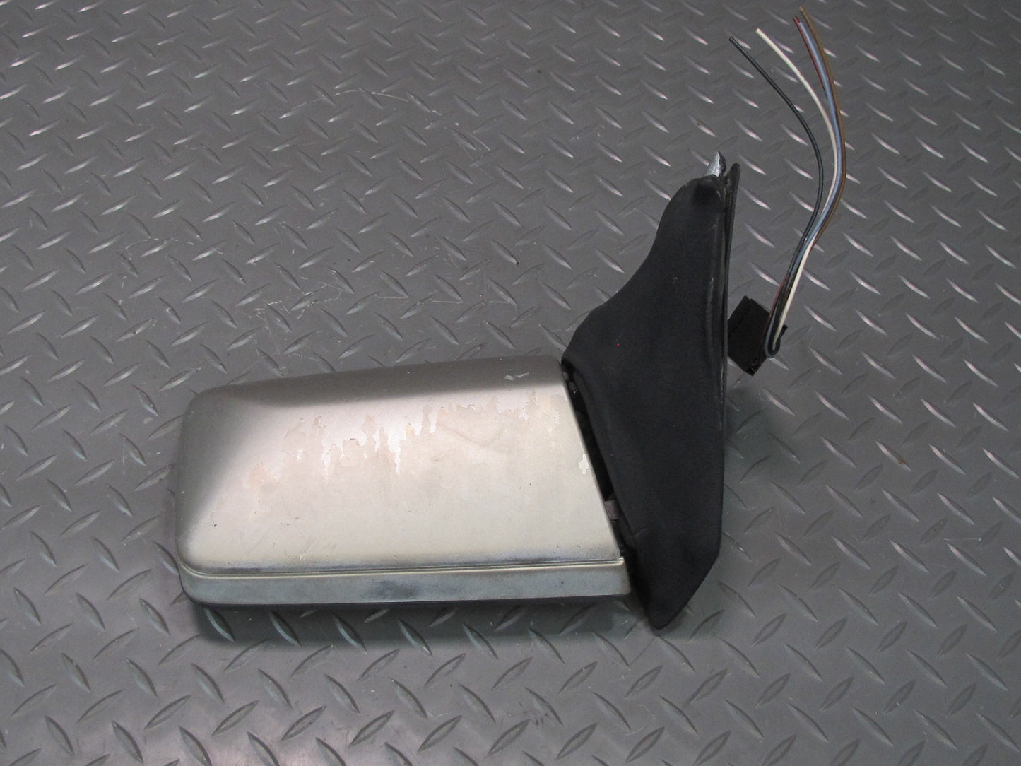 90-95 Mercedes W124 300D Front Left Door Side View Exterior Mirror Silver OEM