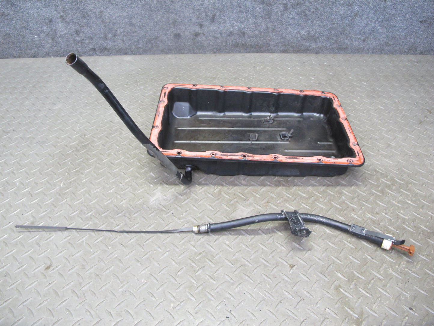 98-00 Lexus UZZ30L SC400 A650E A/T Automatic Transmission Oil Pan w Dipstick OEM