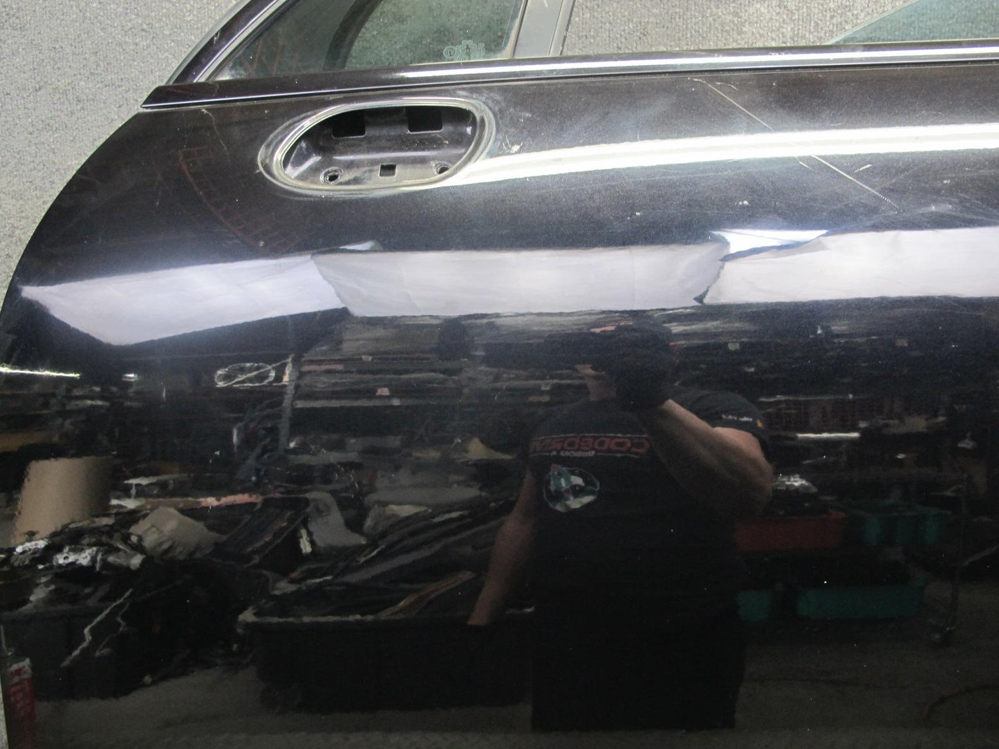 2011-2018 Porsche Cayenne 958 Front Left Side Door Shell Panel W/ Glass Black