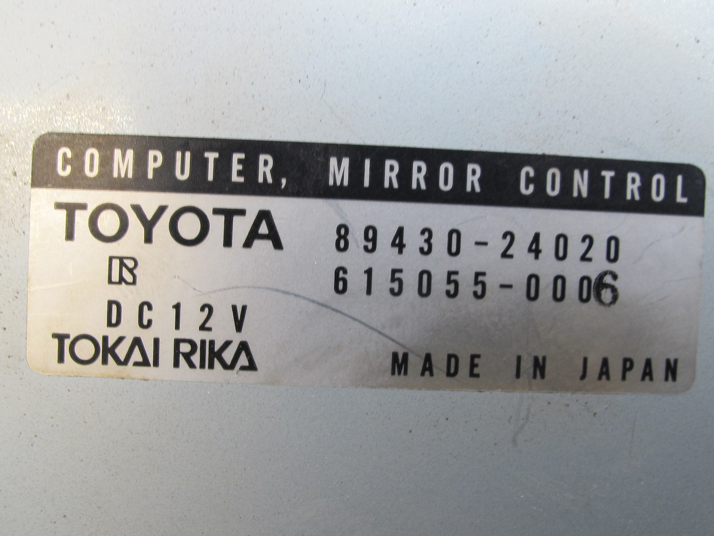 92-00 Lexus UZZ30L SC300 SC400 Mirror Control Module 89430-24020 OEM