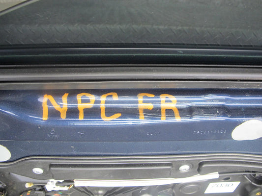 2011-2018 Porsche Cayenne 958 Front Right Side Door Shell Panel W/ Glass Black