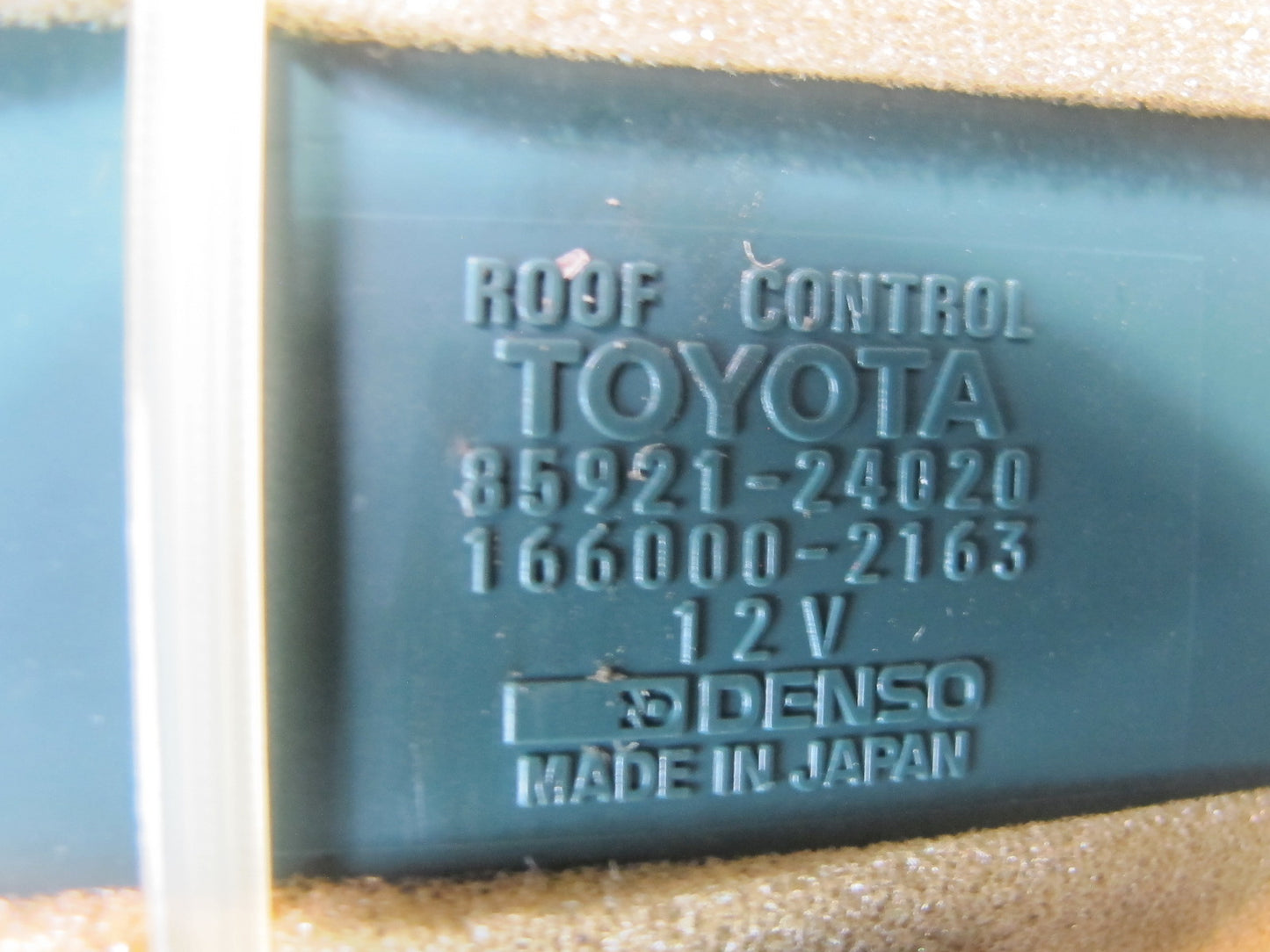 92-93 Lexus UZZ30L SC300 SC400 Sunroof Motor & Relay Control Module Set OEM