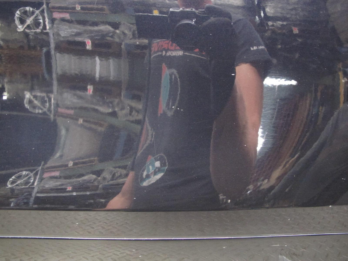 2011-2018 Porsche Cayenne 958 Rear Left Side Door Shell Panel W/ Glass Black