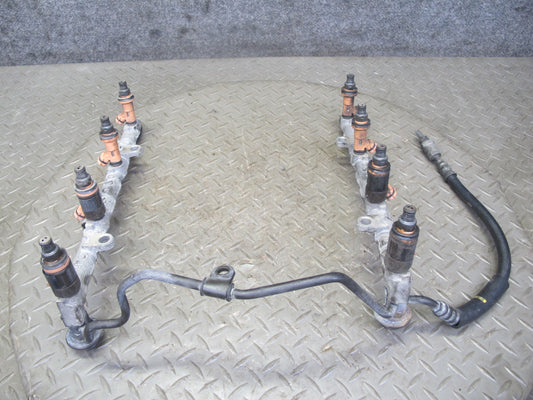 98-00 Lexus UZZ30L SC400 1UZFE Fuel Rail w Injector Set Assembly OEM