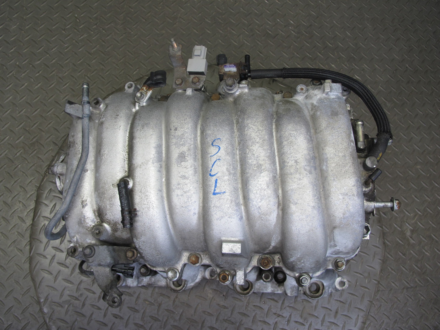 98-00 Lexus SC400 1UZFE Engine Upper Lower Intake Manifold w Pressure Tank Assy