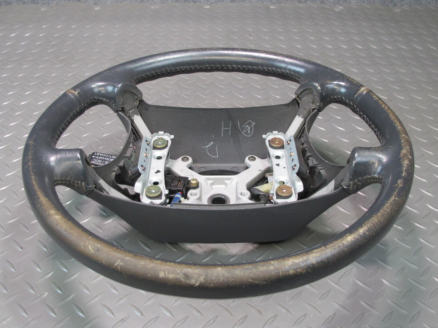 92-97 Lexus UZZ30L SC300 SC400 Leather Steering Black w Cruise Switch OEM