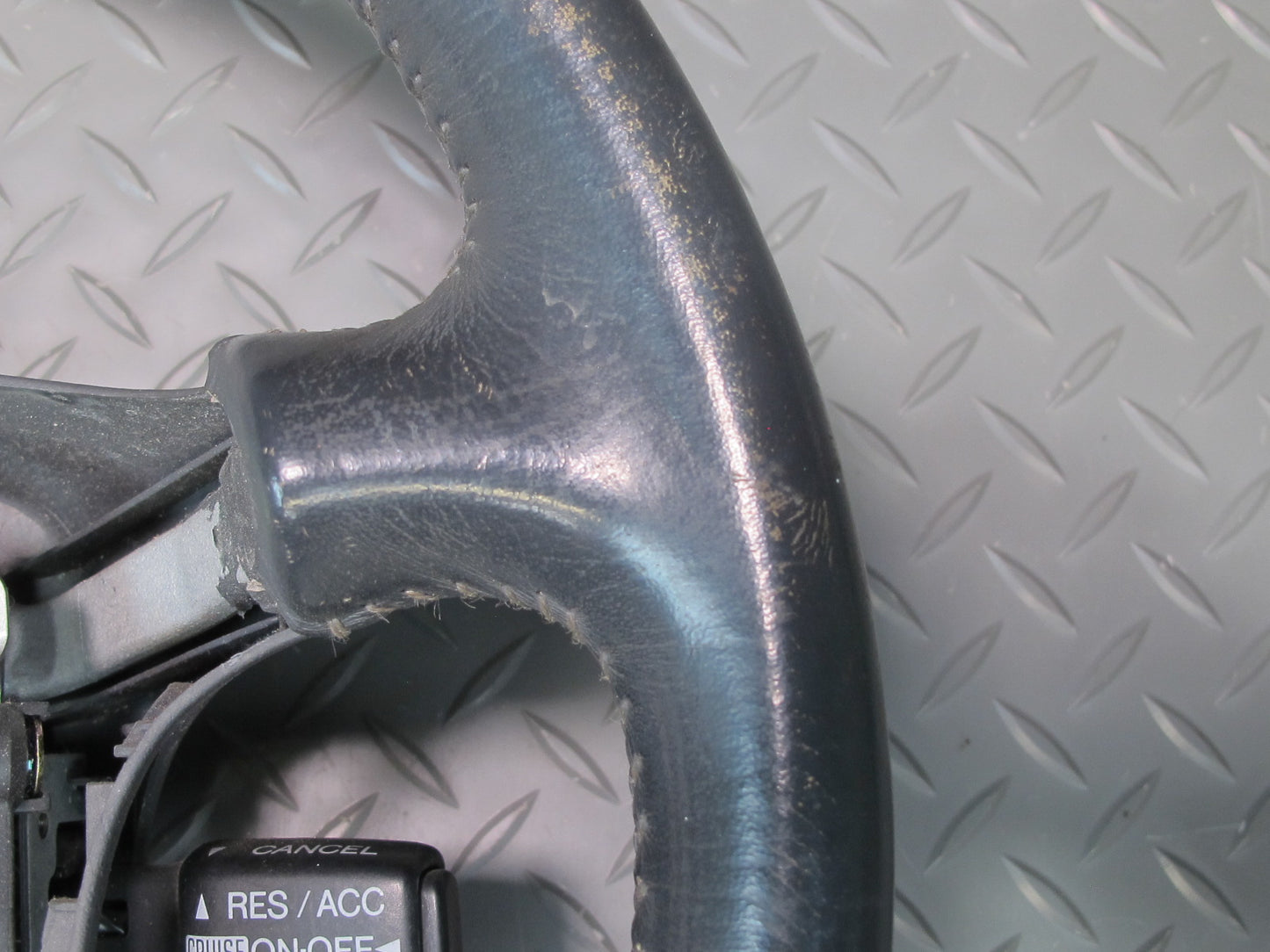 92-97 Lexus UZZ30L SC300 SC400 Leather Steering Black w Cruise Switch OEM