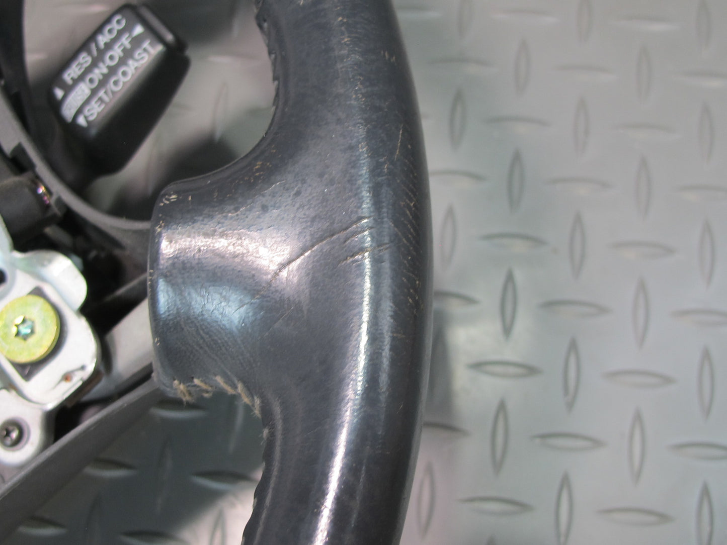 92-97 Lexus UZZ30L SC300 SC400 Leather Steering Black w Cruise Switch OEM