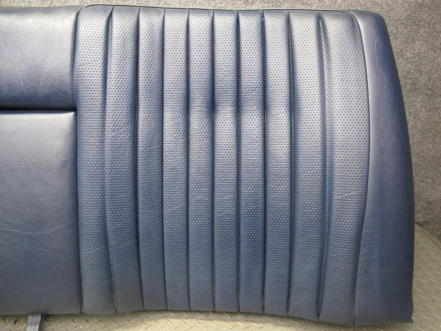 82-85 Mercedes W123 300D Sedan Rear Seat Upper & Lower Cushion Blue Set OEM