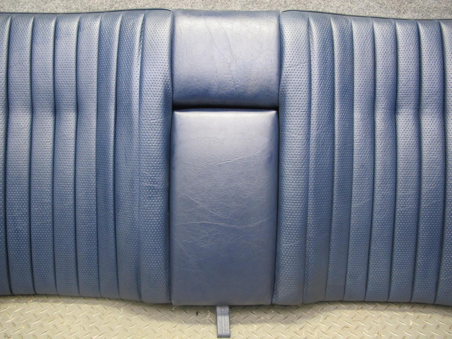 82-85 Mercedes W123 300D Sedan Rear Seat Upper & Lower Cushion Blue Set OEM
