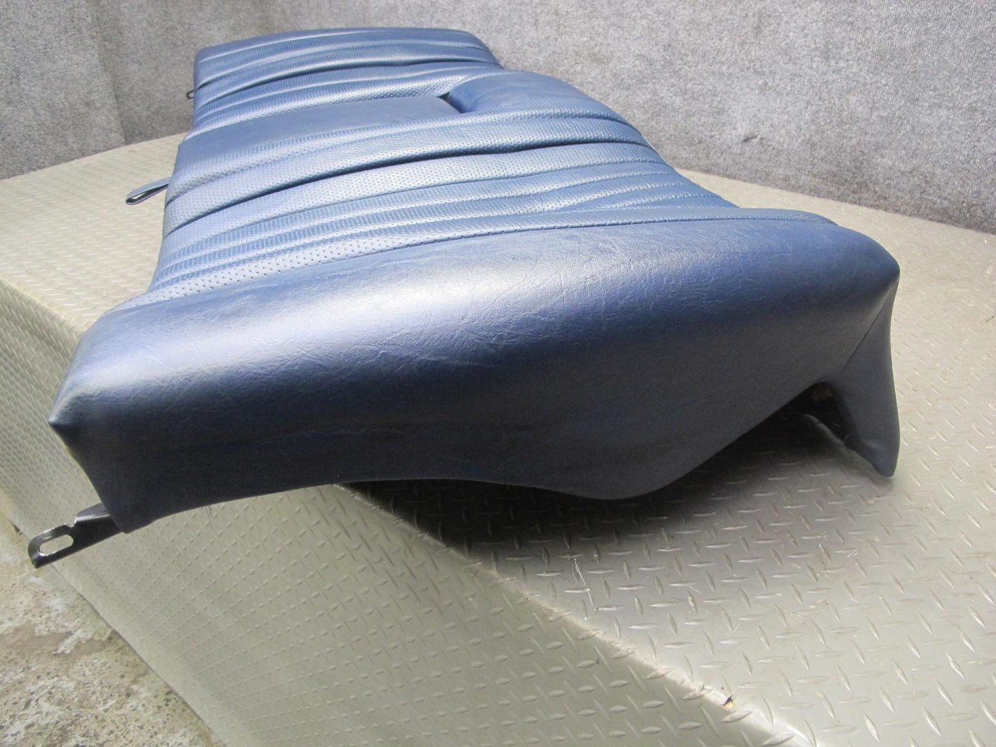 82-85 Mercedes W123 300D Sedan Rear Seat Upper & Lower Cushion Blue Set OEM