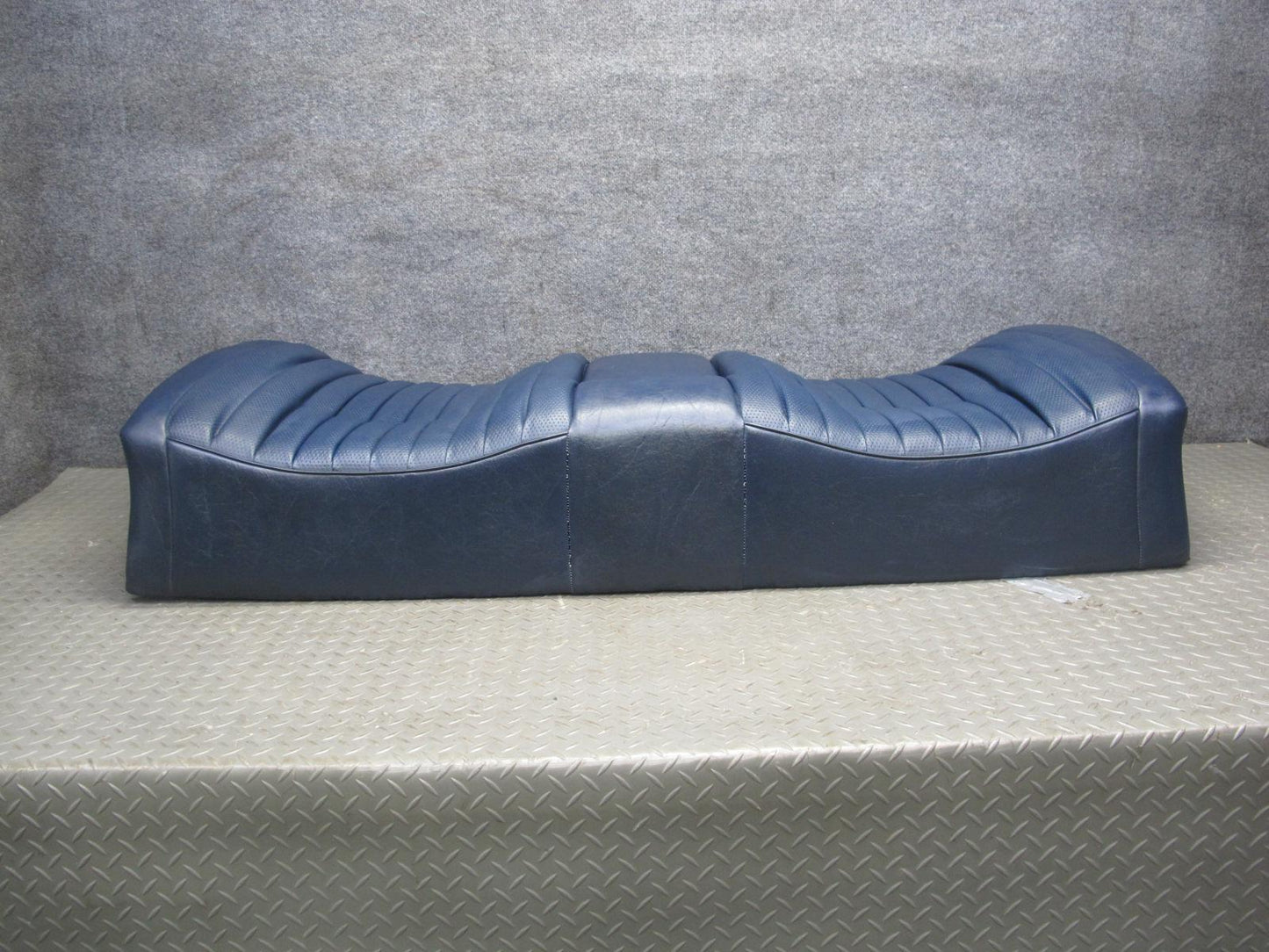 82-85 Mercedes W123 300D Sedan Rear Seat Upper & Lower Cushion Blue Set OEM