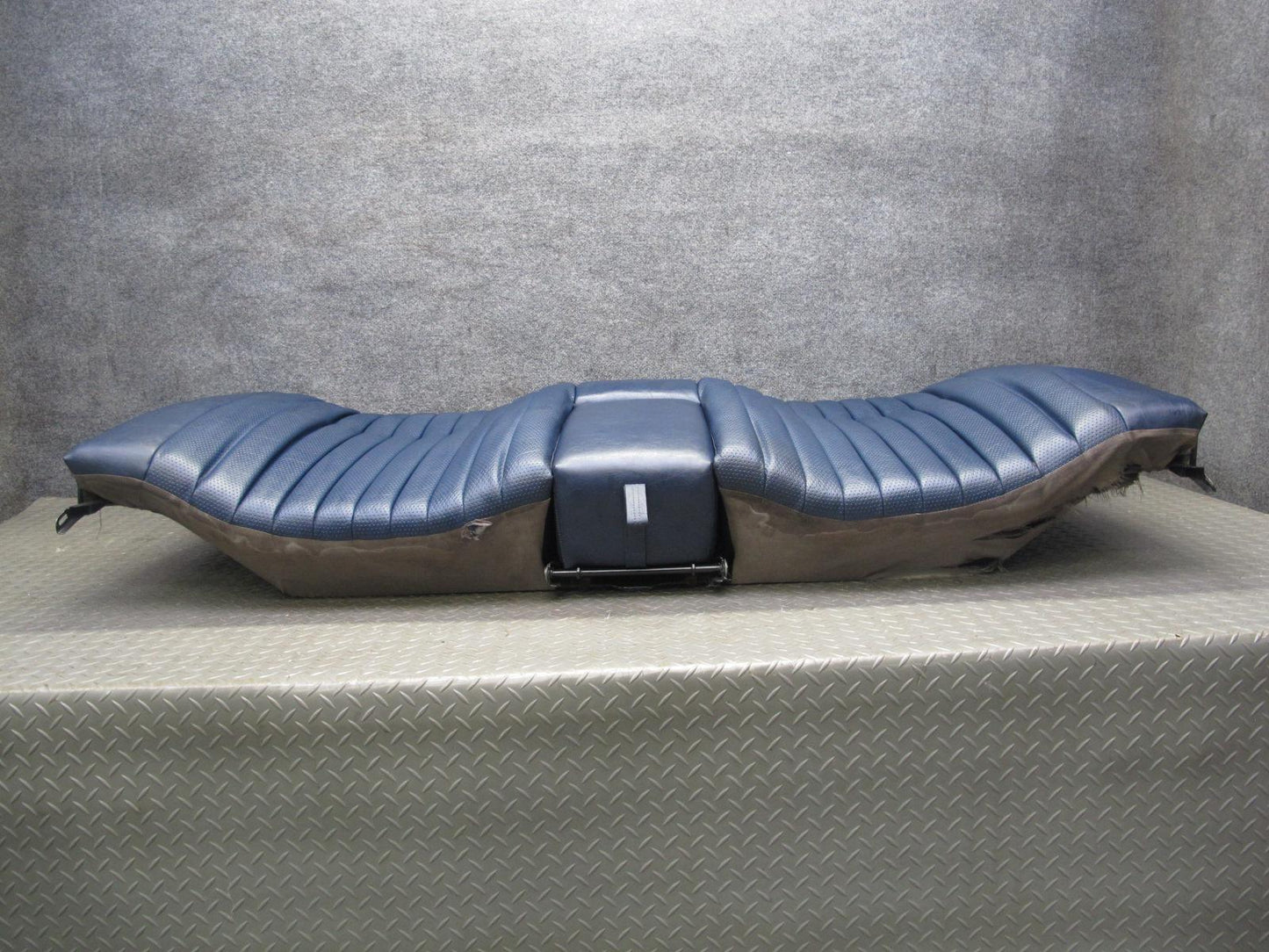 82-85 Mercedes W123 300D Sedan Rear Seat Upper & Lower Cushion Blue Set OEM