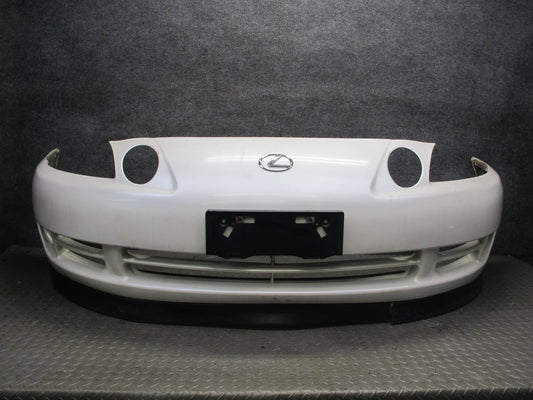 92-94 Lexus UZZ30L SC400 Front Bumper Cover White w Spoiler LIP & Foam OEM