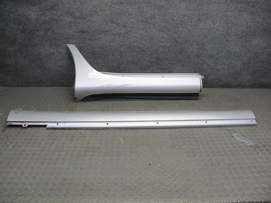 04-06 Lexus UCF30L LS430 Front & Rear Right Side Skirt Rocker Panel Molding OEM