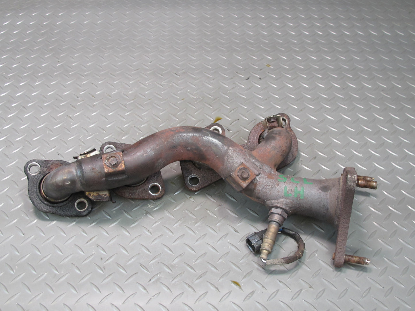 98-00 Lexus UZZ30L SC400 1UZFE Left Exhaust Manifold w O2 Oxygen Sensor OEM