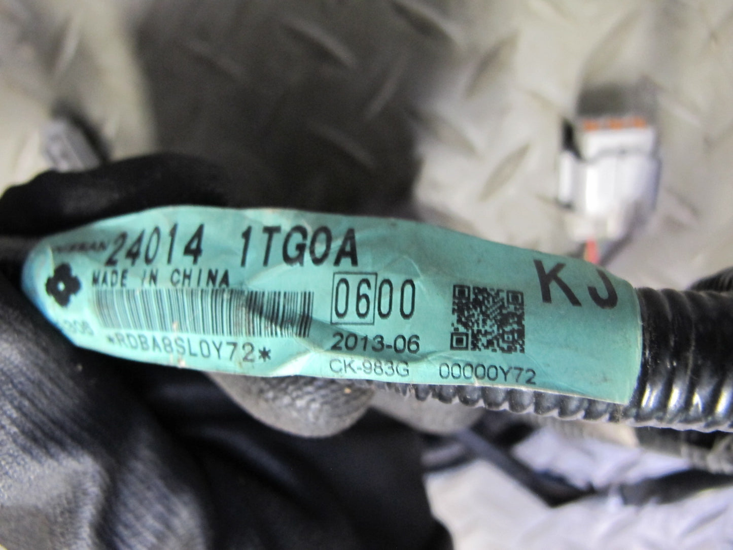 11-15 Nissan Z34 370Z Coupe Left Body Trunk Wire Wiring Harness 24014-1TG0A OEM