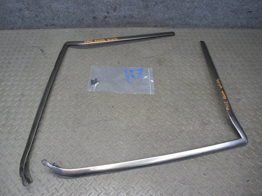 94-95 Mercedes W124 300D Sedan Set of 2 Rear Window Molding Trim Silver OEM