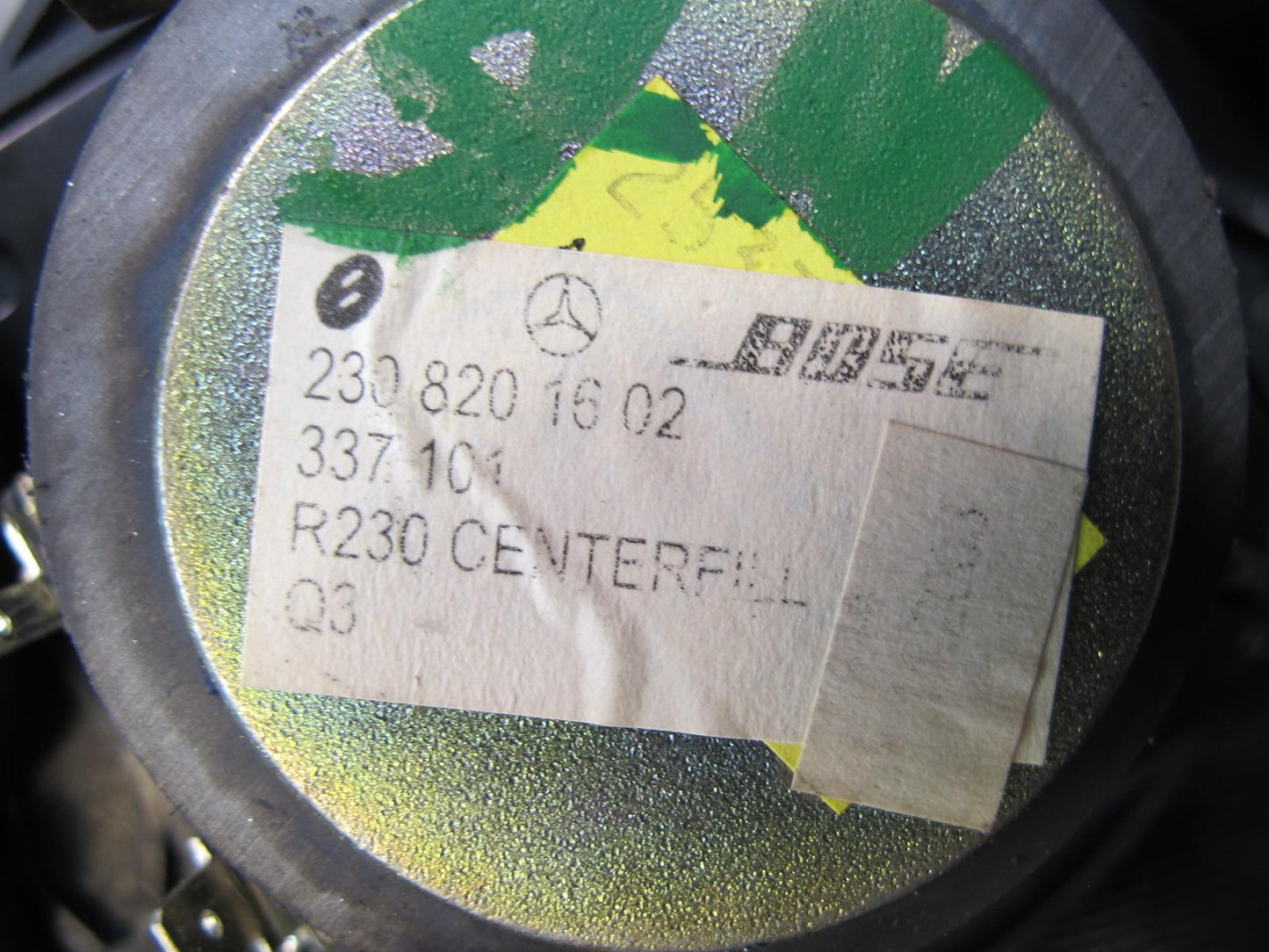 03-08 Mercedes R230 Sl-class Dash Center Audio Speaker 2308201602 OEM