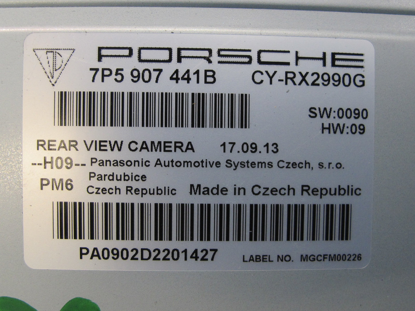 2011-2014 Porsche Cayenne 958 Rear View Backup Camera Control Module Unit