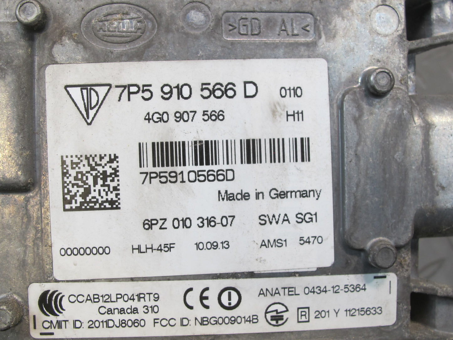 11-14 Porsche Cayenne 958 Blind Spot Lane Departure Distance Radar Sensor Set