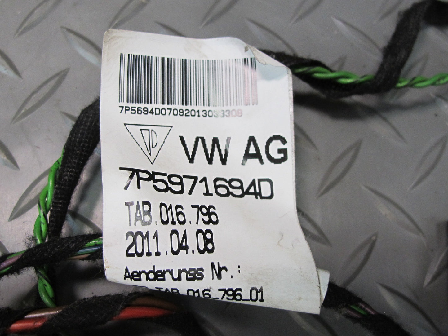 2011-2014 Porsche Cayenne 958 Rear Right Side Door Wire Wiring Harness