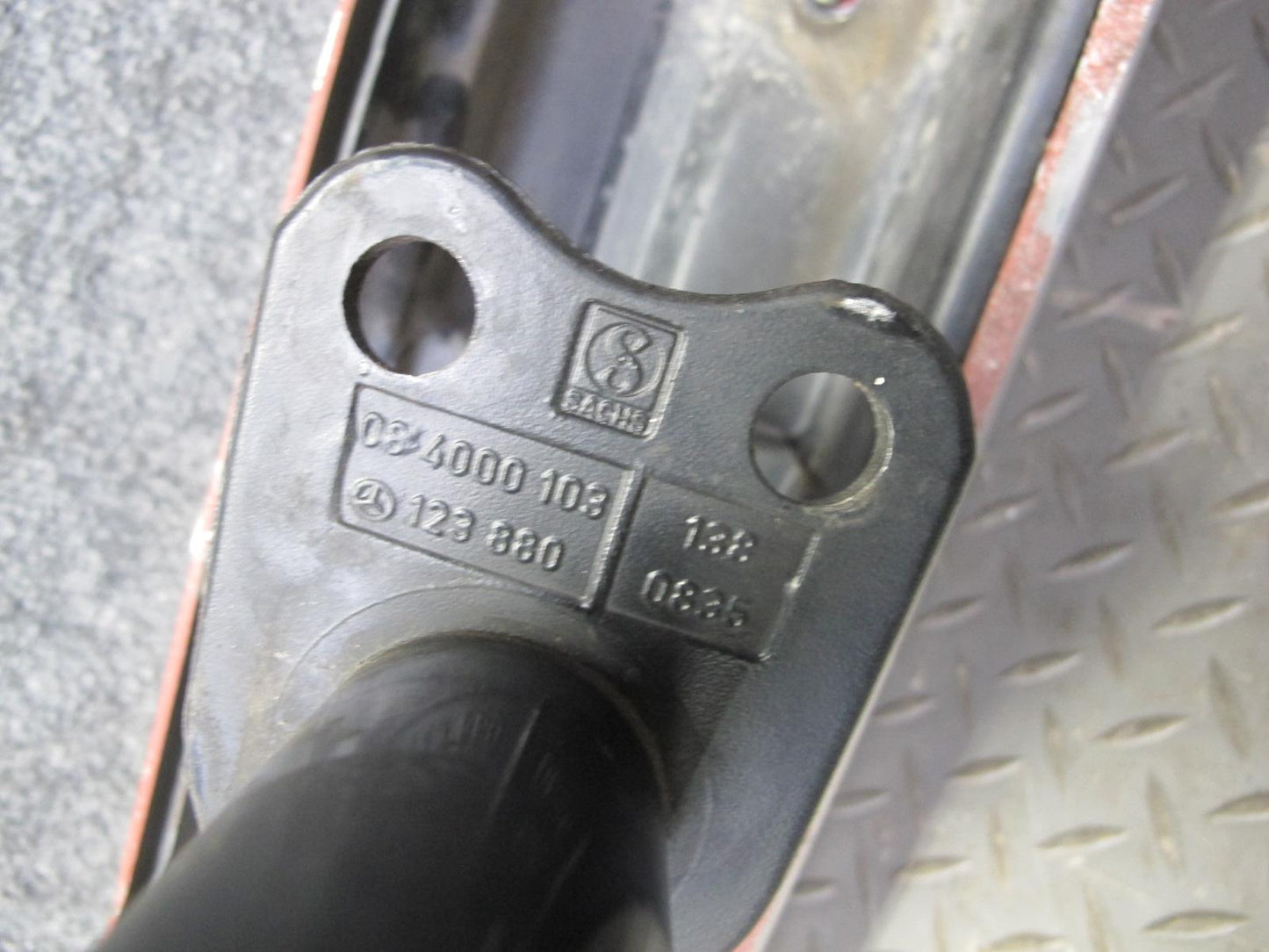 77-85 Mercedes W123 300D Front Bumper Cover Chrome w Shock Absorber OEM