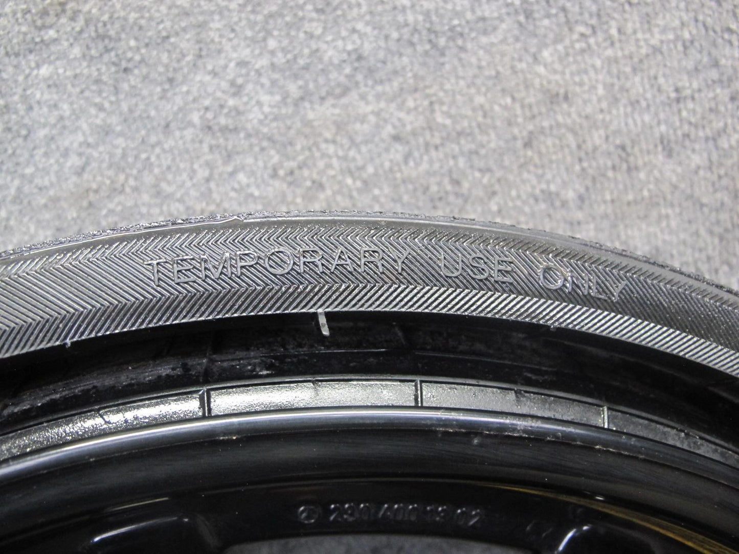 03-12 Mercedes R230 Sl-class Spare Tire R18" Wheel Rim 18x6B ET25 2304001302 OEM