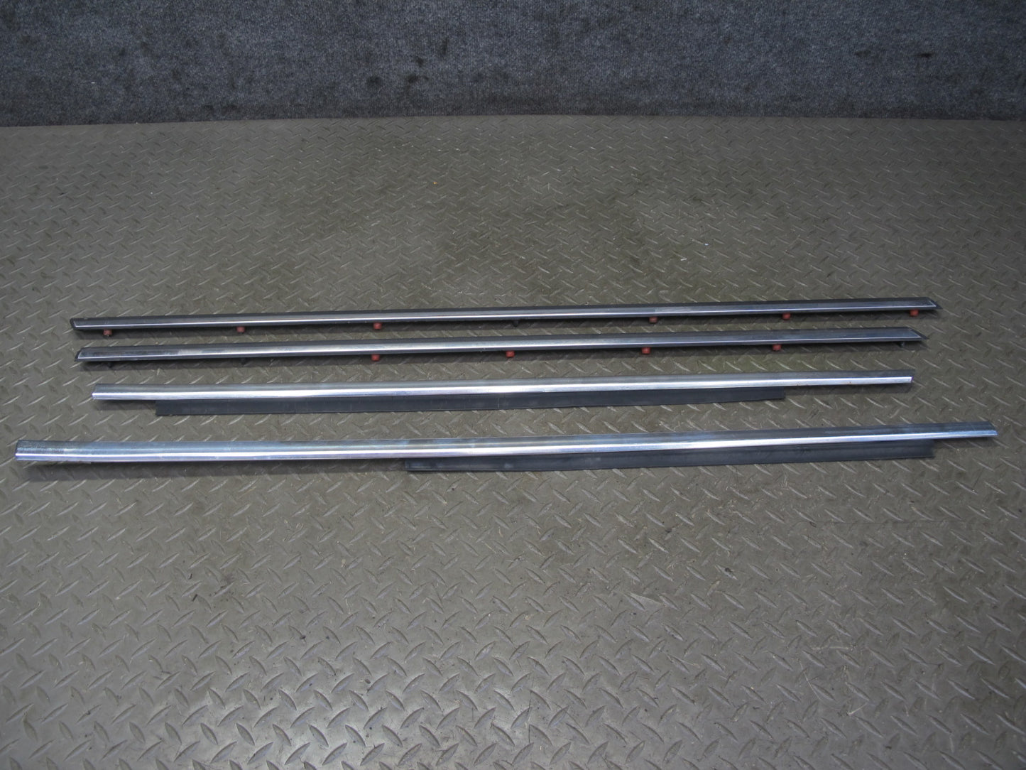 75-85 Mercedes W123 300D Sedan 16pcs Exterior Chrome Trim Cover Molding Set OEM