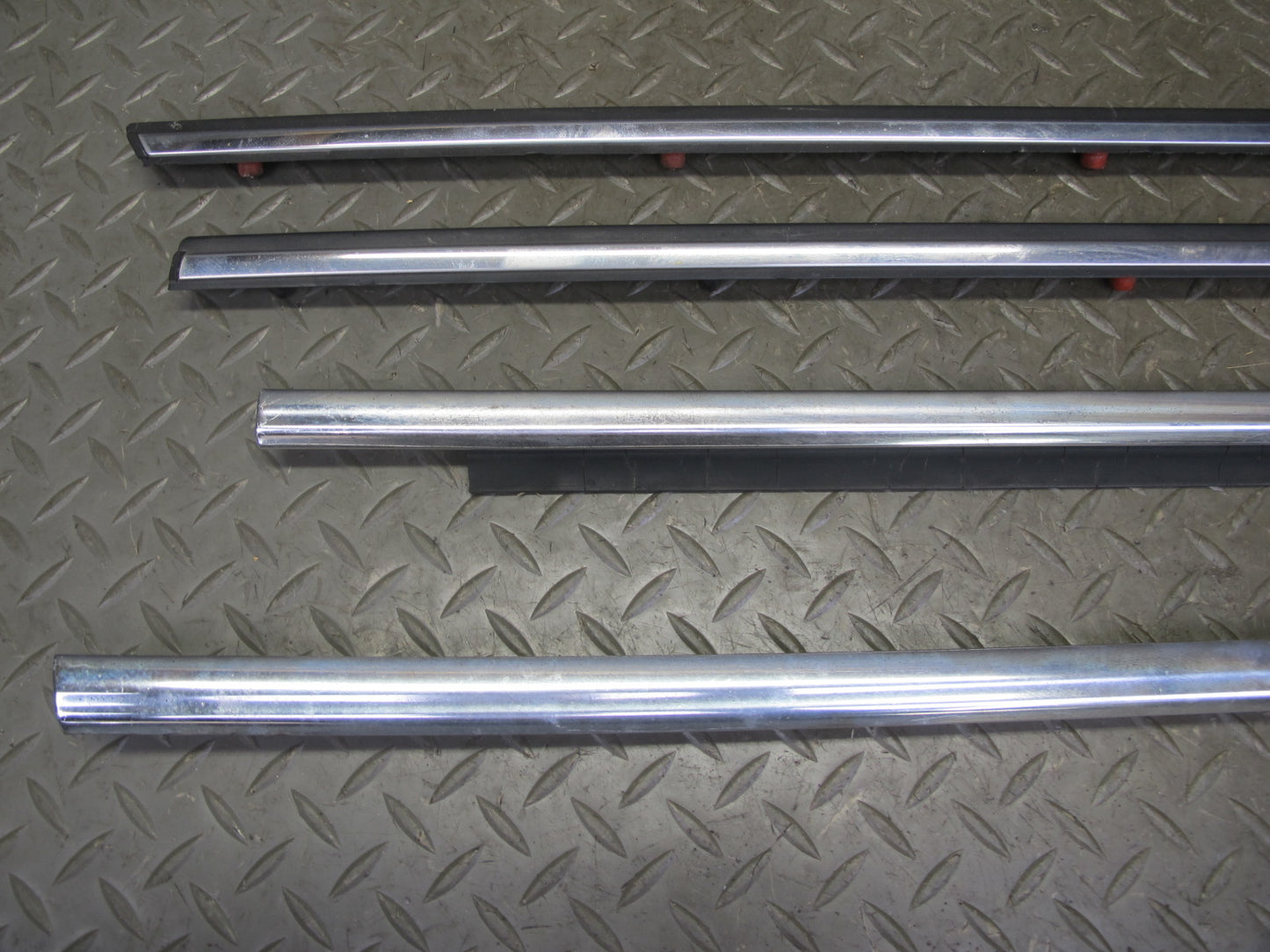 75-85 Mercedes W123 300D Sedan 16pcs Exterior Chrome Trim Cover Molding Set OEM