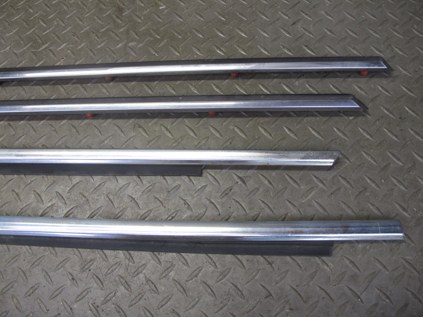 75-85 Mercedes W123 300D Sedan 16pcs Exterior Chrome Trim Cover Molding Set OEM