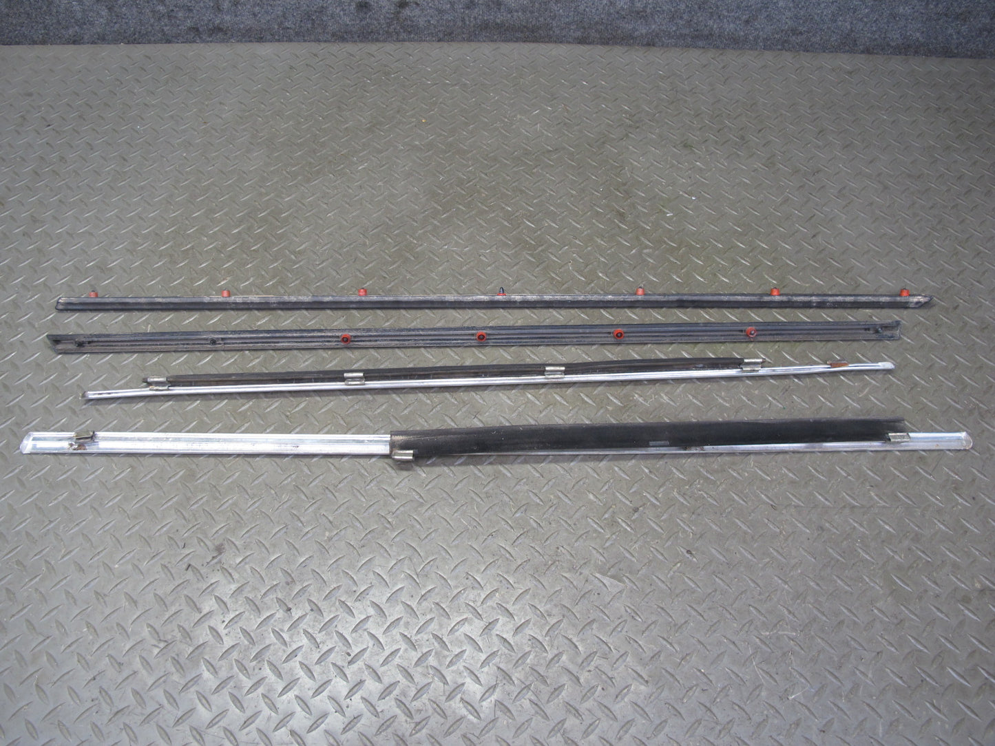 75-85 Mercedes W123 300D Sedan 16pcs Exterior Chrome Trim Cover Molding Set OEM