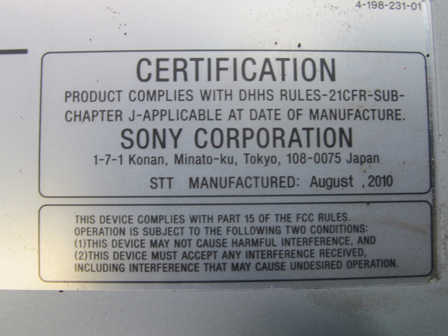 Sony CDX-GT35U AM FM Radio CD MP3 Player w USB & AUX