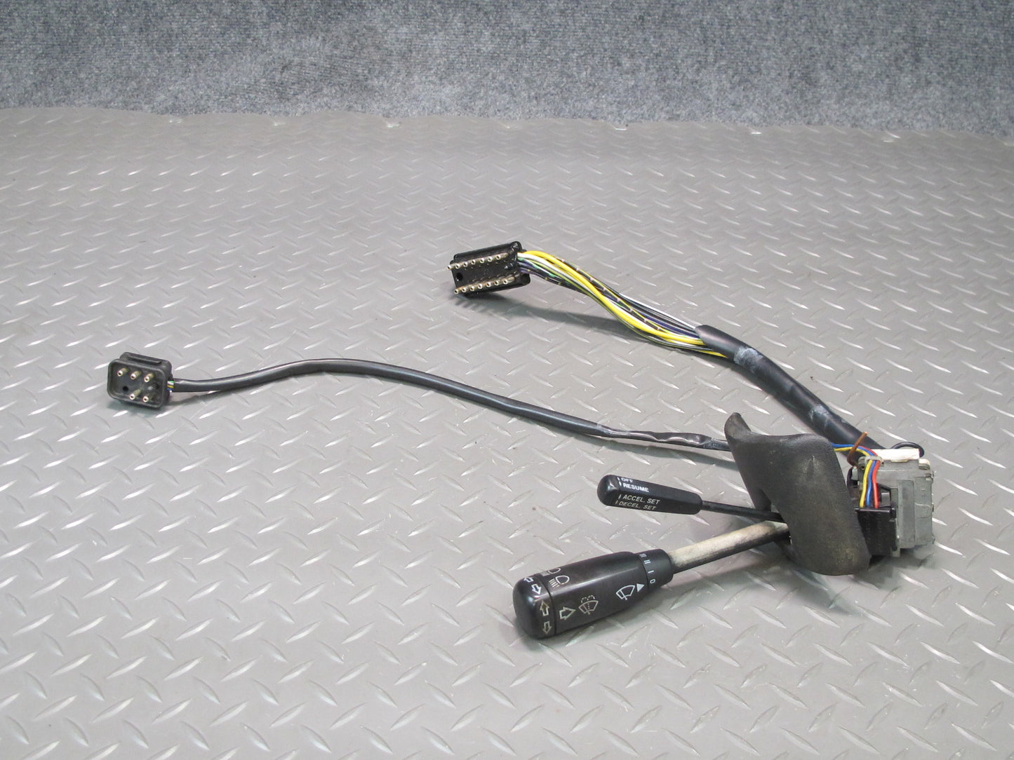 82-85 Mercedes W123 300D Set of 2 Steering Wiper & Cruise Control Switch OEM