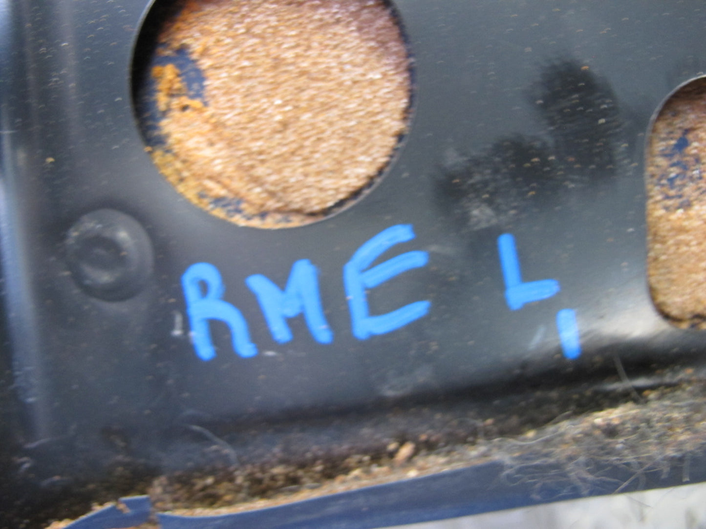 82-85 Mercedes W123 Sedan Left & Right B Pillar Upper Trim Panel Blue Set OEM