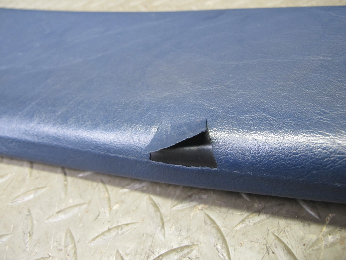 82-85 Mercedes W123 Sedan Left & Right B Pillar Upper Trim Panel Blue Set OEM