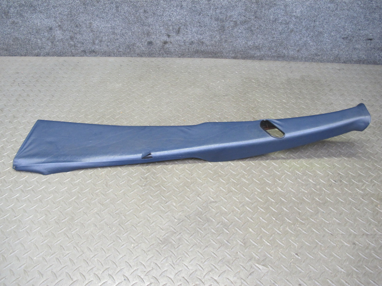 82-85 Mercedes W123 Sedan Left & Right B Pillar Upper Trim Panel Blue Set OEM