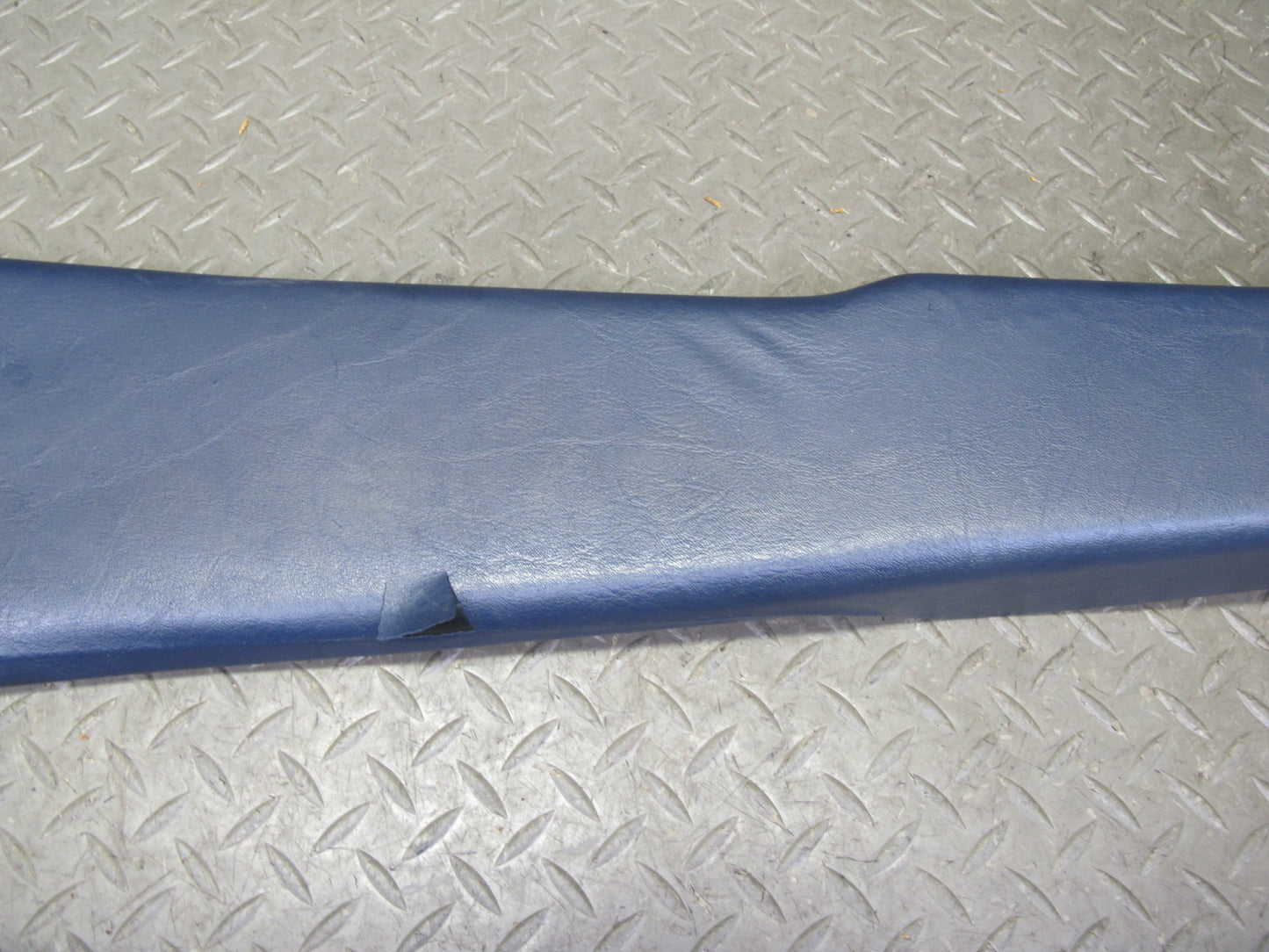 82-85 Mercedes W123 Sedan Left & Right B Pillar Upper Trim Panel Blue Set OEM