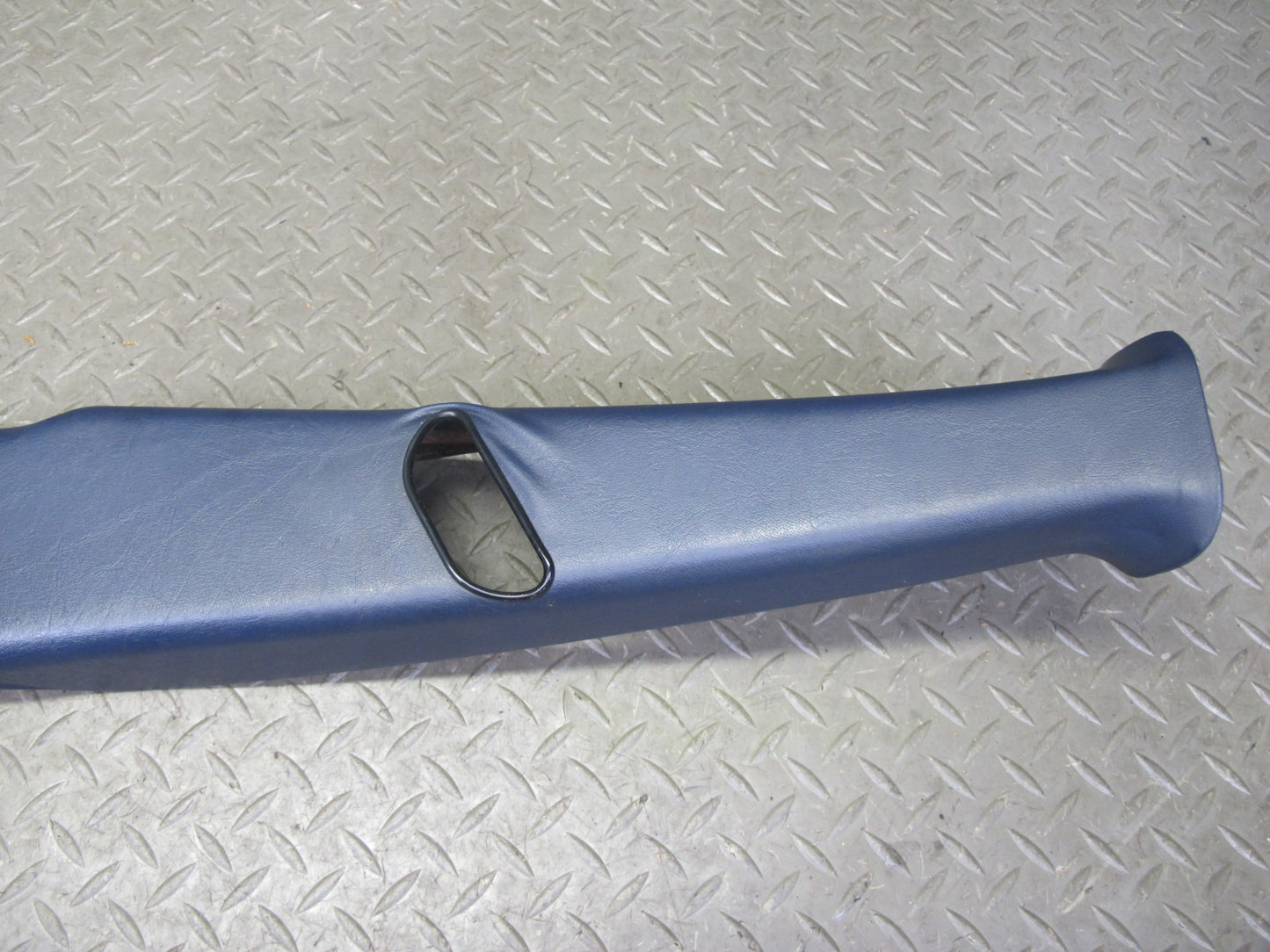 82-85 Mercedes W123 Sedan Left & Right B Pillar Upper Trim Panel Blue Set OEM
