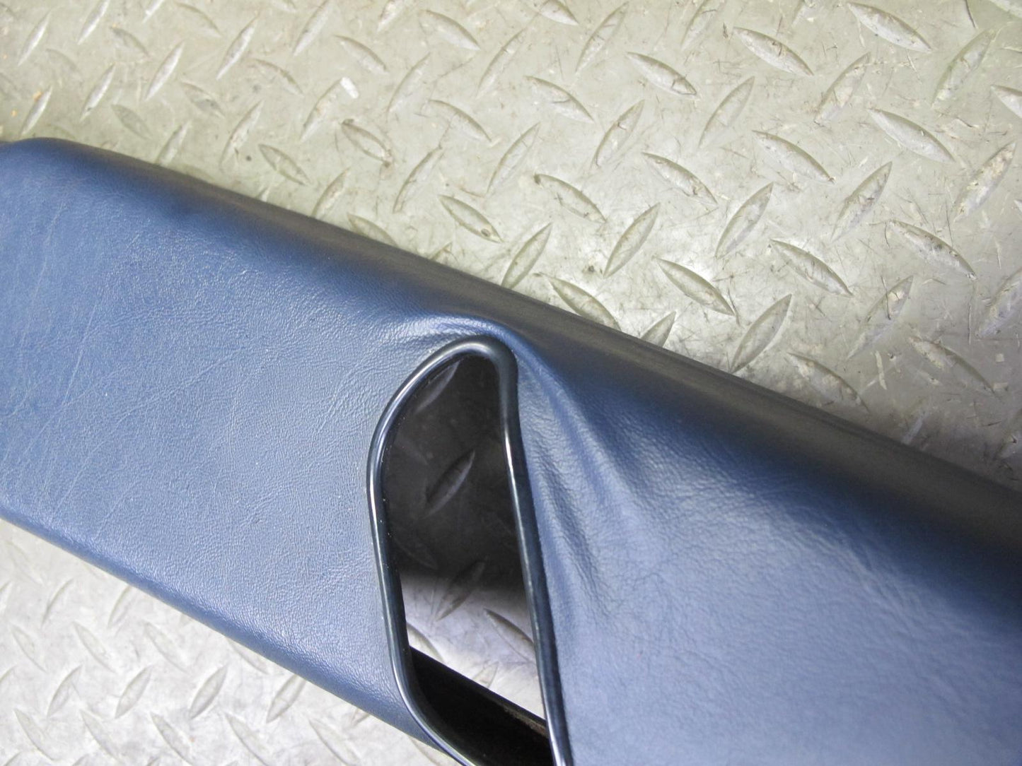 82-85 Mercedes W123 Sedan Left & Right B Pillar Upper Trim Panel Blue Set OEM