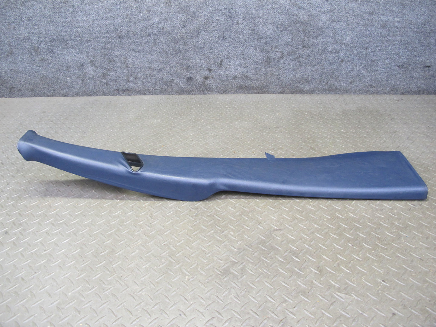 82-85 Mercedes W123 Sedan Left & Right B Pillar Upper Trim Panel Blue Set OEM