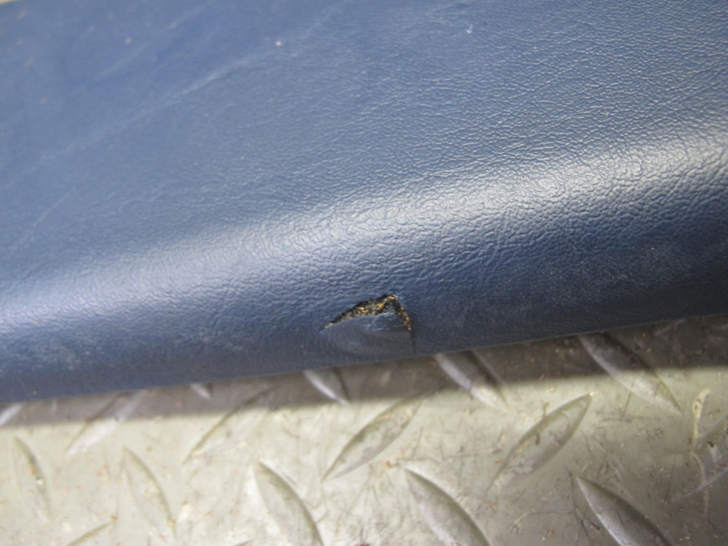 82-85 Mercedes W123 Sedan Left & Right B Pillar Upper Trim Panel Blue Set OEM