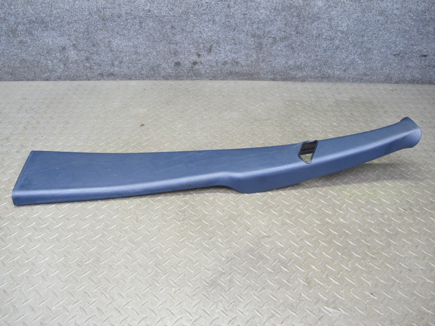 82-85 Mercedes W123 Sedan Left & Right B Pillar Upper Trim Panel Blue Set OEM