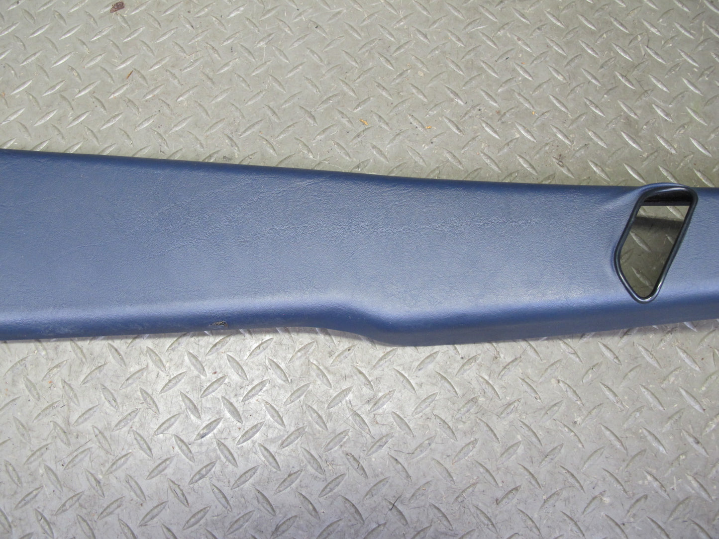 82-85 Mercedes W123 Sedan Left & Right B Pillar Upper Trim Panel Blue Set OEM